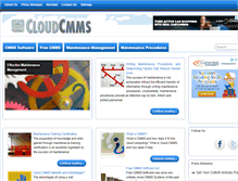 Tablet Screenshot of cloudcmms.com